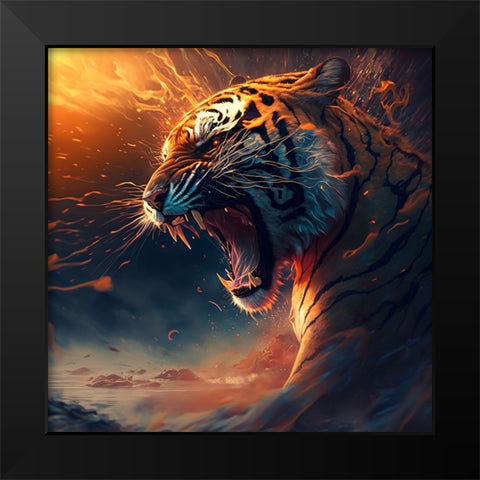 Desert Of Dreams 5 Black Modern Wood Framed Art Print by Heere, Ray