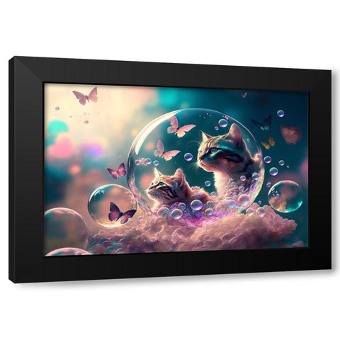 Mystical Morning 1 Black Modern Wood Framed Art Print with Double Matting by Heere, Ray