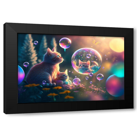 Mystical Morning 5 Black Modern Wood Framed Art Print with Double Matting by Heere, Ray