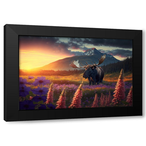 North American Wildlife 7 Black Modern Wood Framed Art Print by Heere, Ray