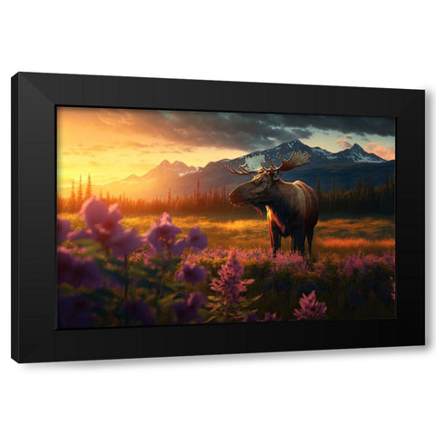 North American Wildlife 8 Black Modern Wood Framed Art Print with Double Matting by Heere, Ray