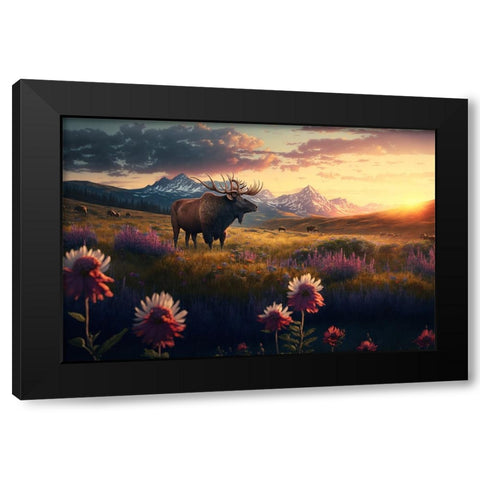 North American Wildlife 9 Black Modern Wood Framed Art Print by Heere, Ray