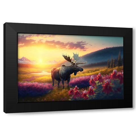 North American Wildlife 10 Black Modern Wood Framed Art Print by Heere, Ray