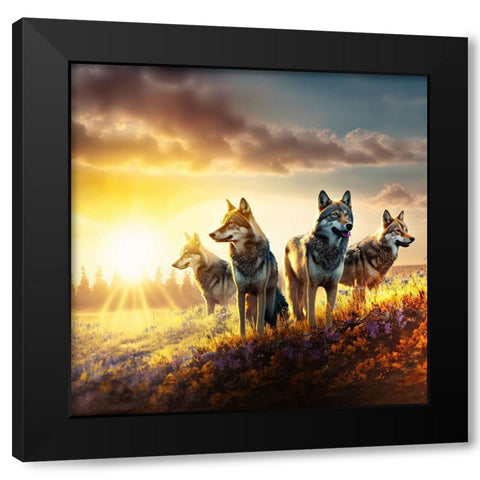 North American Wildlife 48 Black Modern Wood Framed Art Print with Double Matting by Heere, Ray