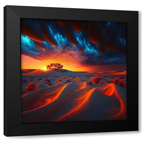 Desert Of Dreams 9 Black Modern Wood Framed Art Print with Double Matting by Heere, Ray