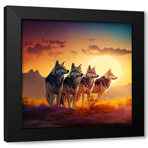 North American Wildlife 49 Black Modern Wood Framed Art Print with Double Matting by Heere, Ray