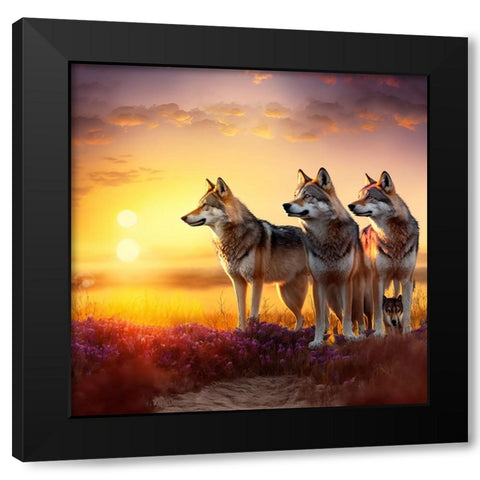 North American Wildlife 52 Black Modern Wood Framed Art Print with Double Matting by Heere, Ray
