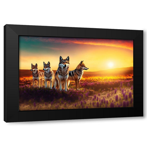 North American Wildlife 57 Black Modern Wood Framed Art Print by Heere, Ray
