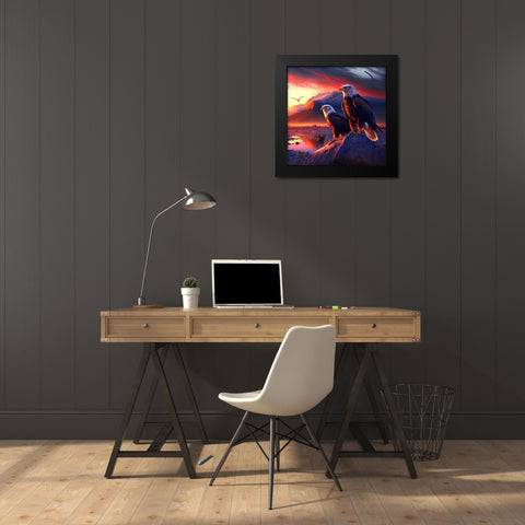 Desert Of Dreams 12 Black Modern Wood Framed Art Print by Heere, Ray