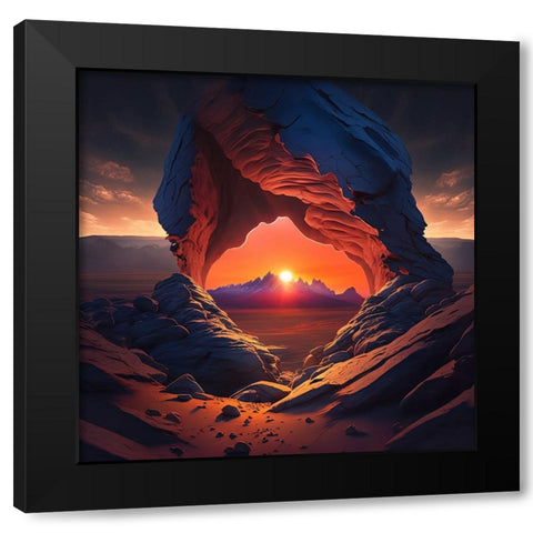 Desert Of Dreams 13 Black Modern Wood Framed Art Print with Double Matting by Heere, Ray