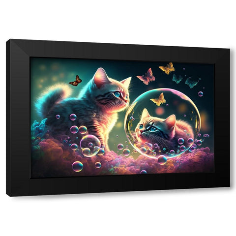 Mystical Morning 12 Black Modern Wood Framed Art Print with Double Matting by Heere, Ray