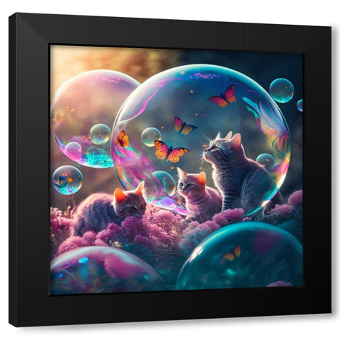 Mystical Morning 23 Black Modern Wood Framed Art Print with Double Matting by Heere, Ray