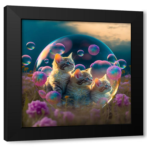 Mystical Morning 24 Black Modern Wood Framed Art Print with Double Matting by Heere, Ray