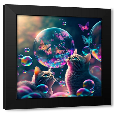 Mystical Morning 25 Black Modern Wood Framed Art Print with Double Matting by Heere, Ray