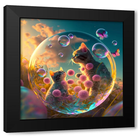 Mystical Morning 29 Black Modern Wood Framed Art Print with Double Matting by Heere, Ray