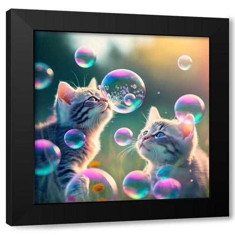 Mystical Morning 30 Black Modern Wood Framed Art Print with Double Matting by Heere, Ray