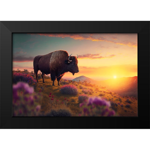 North American Wildlife 59 Black Modern Wood Framed Art Print by Heere, Ray