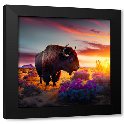 North American Wildlife 60 Black Modern Wood Framed Art Print by Heere, Ray