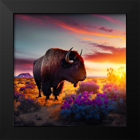 North American Wildlife 60 Black Modern Wood Framed Art Print by Heere, Ray