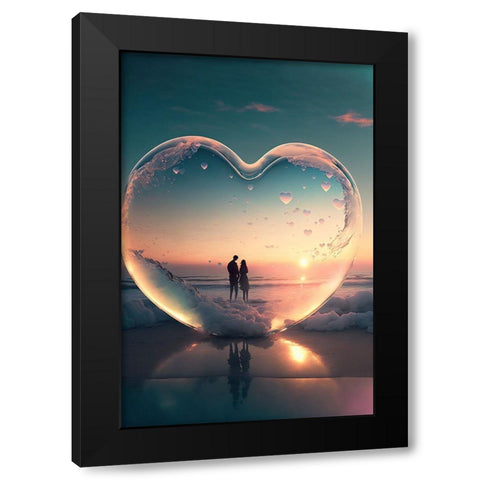 Love Is In The Air 6 Black Modern Wood Framed Art Print with Double Matting by Heere, Ray
