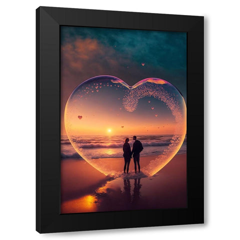 Love Is In The Air 7 Black Modern Wood Framed Art Print with Double Matting by Heere, Ray