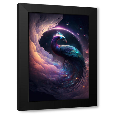 Proud Peacocks 23 Black Modern Wood Framed Art Print by Heere, Ray