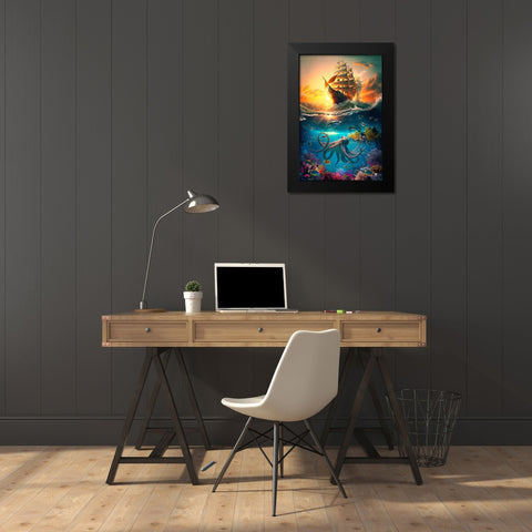 The Flying Dutchman 2 Black Modern Wood Framed Art Print by Heere, Ray