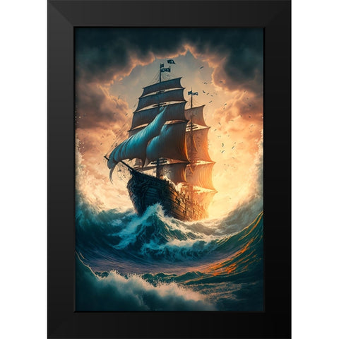 The Flying Dutchman 19 Black Modern Wood Framed Art Print by Heere, Ray