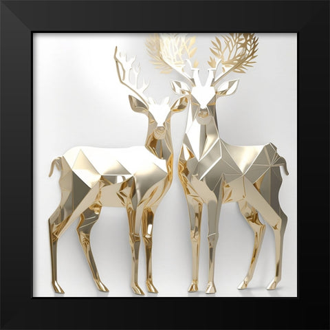 Metallic Majesty 13 Black Modern Wood Framed Art Print by Heere, Ray