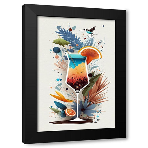 Mid Century Cocktails And Drinks 25 Black Modern Wood Framed Art Print by Heere, Ray