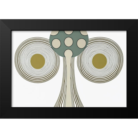 Mid Century Tree Of Life 2 Black Modern Wood Framed Art Print by Heere, Ray