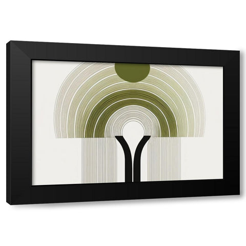 Mid Century Tree Of Life 6 Black Modern Wood Framed Art Print by Heere, Ray