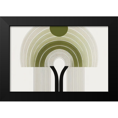 Mid Century Tree Of Life 6 Black Modern Wood Framed Art Print by Heere, Ray