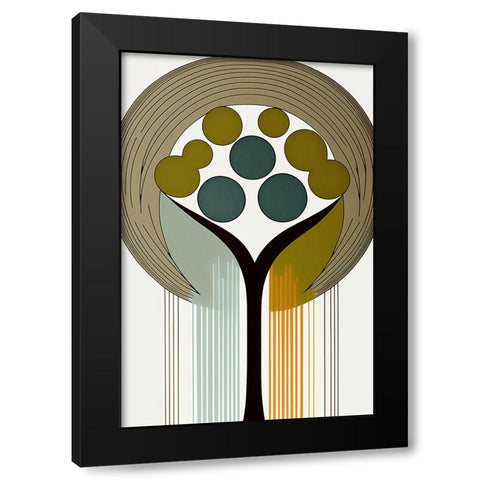 Mid Century Tree Of Life 16 Black Modern Wood Framed Art Print by Heere, Ray