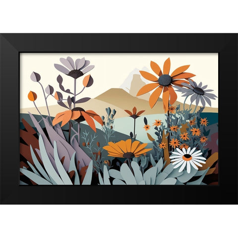 Mid Century Wildflowers 7 Black Modern Wood Framed Art Print by Heere, Ray