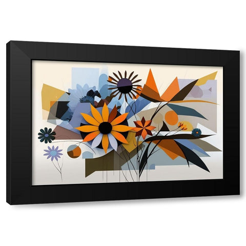 Mid Century Wildflowers 8 Black Modern Wood Framed Art Print by Heere, Ray