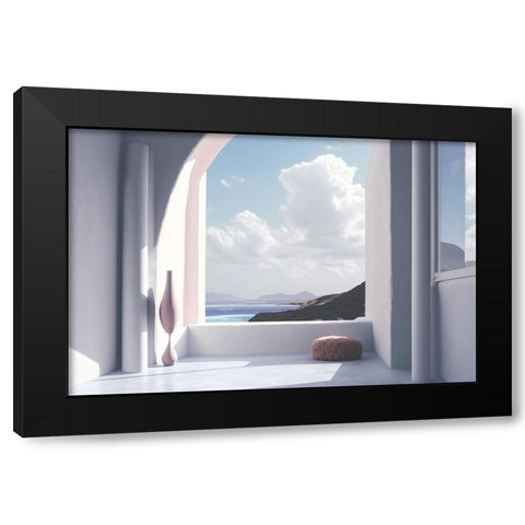 Architectural Photography Balconies 2 Black Modern Wood Framed Art Print with Double Matting by Heere, Ray