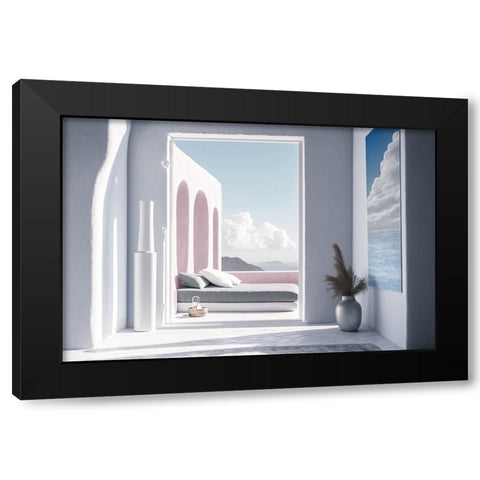 Architectural Photography Balconies 3 Black Modern Wood Framed Art Print by Heere, Ray