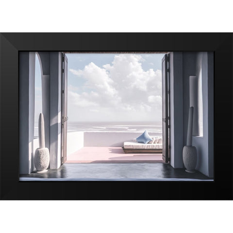 Architectural Photography Balconies 5 Black Modern Wood Framed Art Print by Heere, Ray