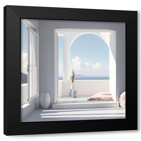 Architectural Photography Balconies 6 Black Modern Wood Framed Art Print by Heere, Ray