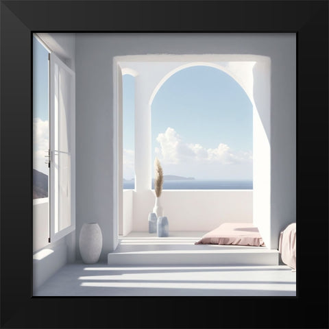 Architectural Photography Balconies 6 Black Modern Wood Framed Art Print by Heere, Ray