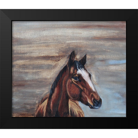 A Good Mare Black Modern Wood Framed Art Print by Gould, Renee