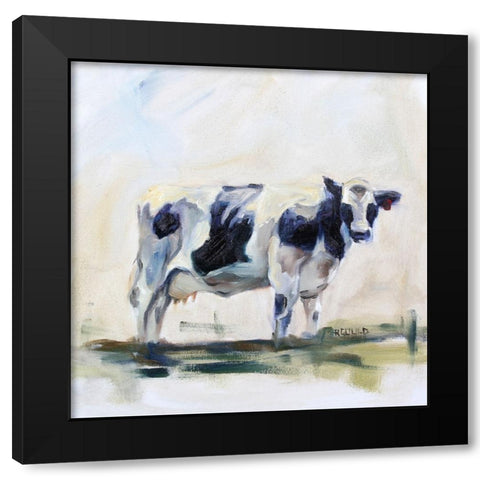 Dairyland Black Modern Wood Framed Art Print with Double Matting by Gould, Renee