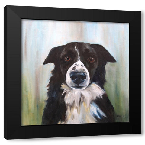Dog 2-15 Black Modern Wood Framed Art Print by Gould, Renee