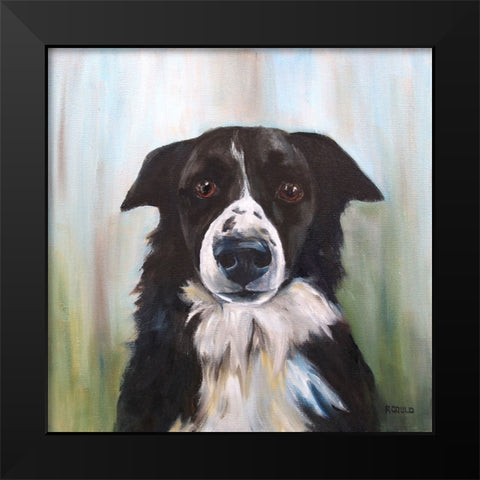 Dog 2-15 Black Modern Wood Framed Art Print by Gould, Renee