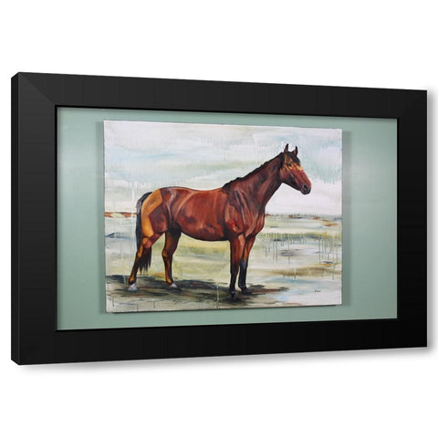 Fearless Black Modern Wood Framed Art Print with Double Matting by Gould, Renee