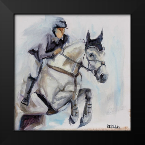 Jumper Grey Black Modern Wood Framed Art Print by Gould, Renee