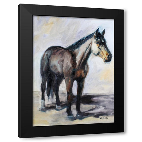 Lit Up Black Modern Wood Framed Art Print with Double Matting by Gould, Renee
