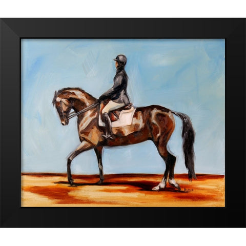On Deck Black Modern Wood Framed Art Print by Gould, Renee
