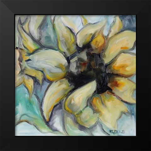 Sunflower 8 Black Modern Wood Framed Art Print by Gould, Renee